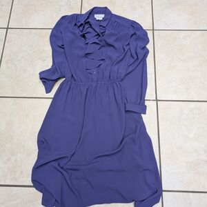 Spiegel Long Sleeve Purple Dress